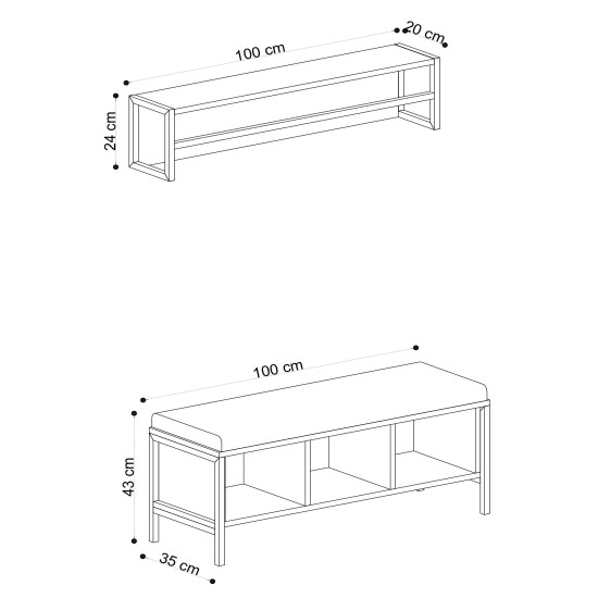 Hall Stand Shana Oak
Black Hall Stand Shana Oak
Black
