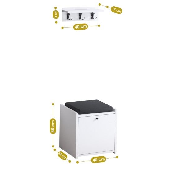 Hall Stand Tinky White
