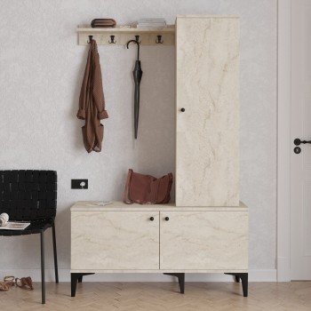 Hall Stand Lex - Travertine Travertine