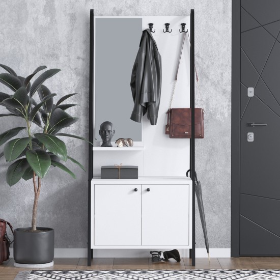 Hall Stand Lole - Black, White Black
White Hall Stand Lole - Black, White Black
White