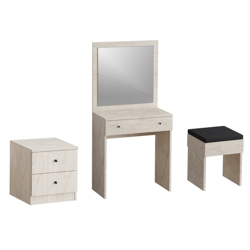 Τουαλέτα Κρεβατοκάμαρας - Nice - Χρώμα Τραβερτίνη