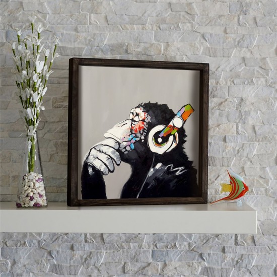 Wallxpert Decorative Framed MDF Painting KZM670 Multicolor
