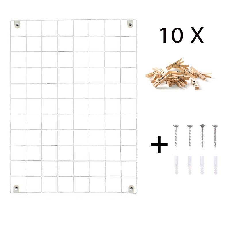 Decorative Metal Wall Accessory WR001 White