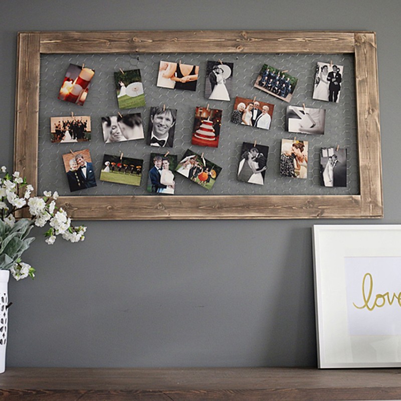 Wallxpert Wooden Photo Hanger RAF135 Brown