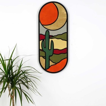 Decorative Wooden Wall Accessory ART059 Multicolor