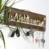 Wallxpert Wooden Key Holder LAZ157 Multicolor