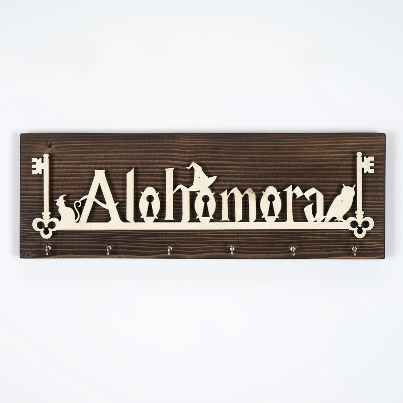 Wallxpert Wooden Key Holder LAZ157 Multicolor