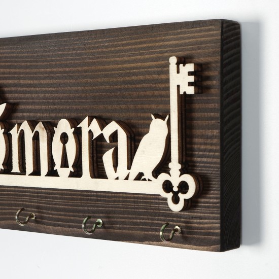 Wooden Key Holder LAZ157 Multicolor Wallxpert Wooden Key Holder LAZ157 Multicolor