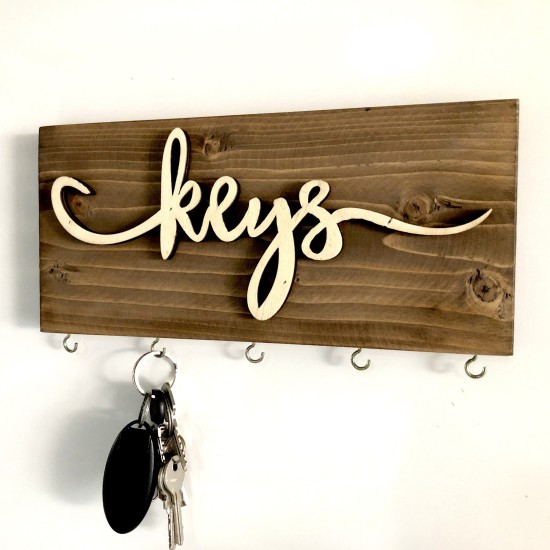 Wooden Key Holder LAZ159 Multicolor Wooden Key Holder LAZ159 Multicolor