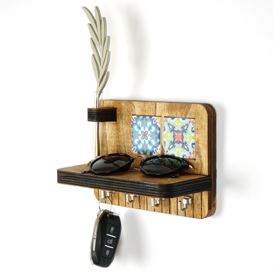 Wall Shelf LAZ170 Walnut Wall Shelf LAZ170 Walnut