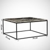 Coffee Table Poly - Royal Black
White