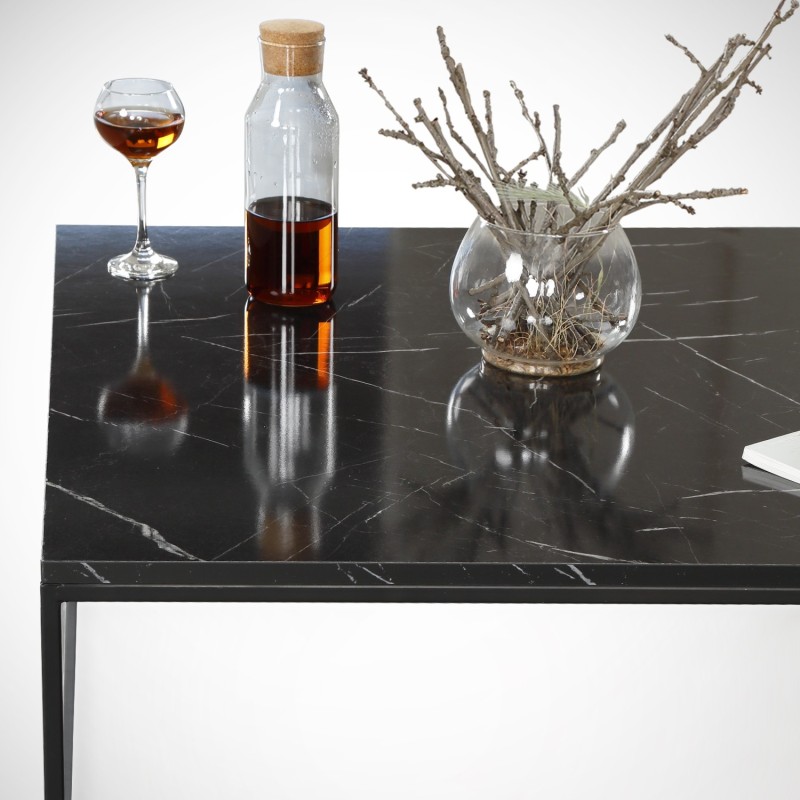 Coffee Table Poly - Royal Black
White