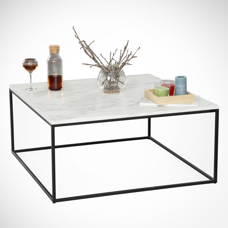 Coffee Table Poly - Marmo White
Black