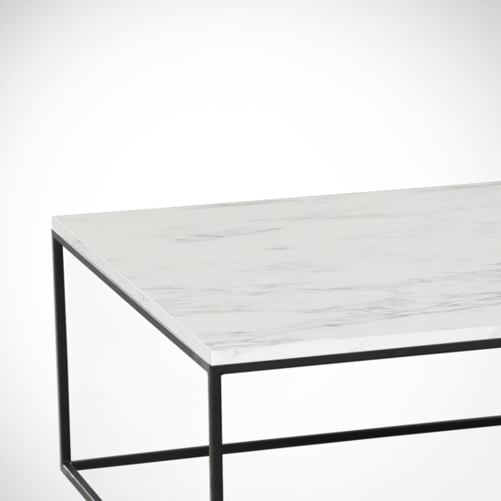 Coffee Table Poly - Marmo White
Black Coffee Table Poly - Marmo White
Black