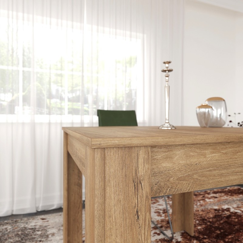 Dining Table Single 90 - Caucasian, Oak Oak