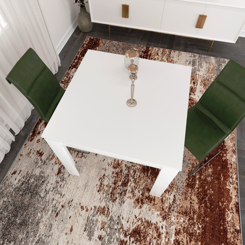 Dining Table Single 90 - Shiny White White
