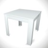 Dining Table Single 90 - Shiny White White