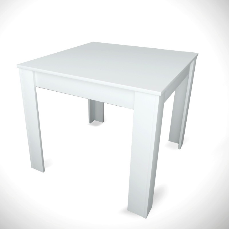 Dining Table Single 90 - Shiny White White