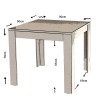 Dining Table Single 90 - Shiny White White