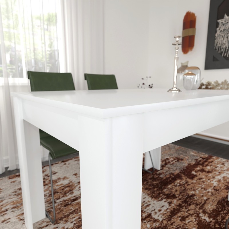 Dining Table Single 120 - Shiny White White