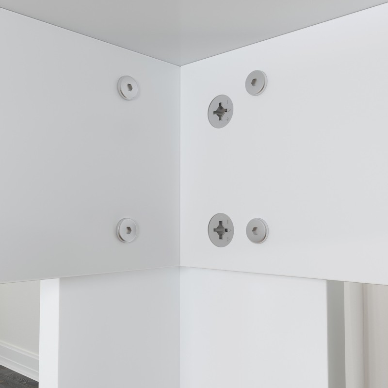 Dining Table Single 120 - Shiny White White