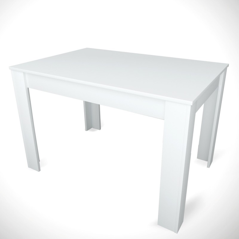 Dining Table Single 120 - Shiny White White
