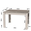 Dining Table Single 120 - Shiny White White