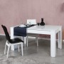 Extendable Dining Table Oblo - Shiny White White