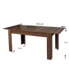 Extendable Dining Table Oblo - Walnut Walnut