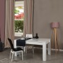 Extendable Dining Table Bois - Shiny White White