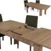 Extendable Dining Table Huqqa - Light Oak Light Oak