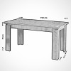 Extendable Dining Table Huqqa - Light Oak Light Oak