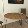 Hanah Home Table Sandalf - Caucasian Oak Caucasian Oak