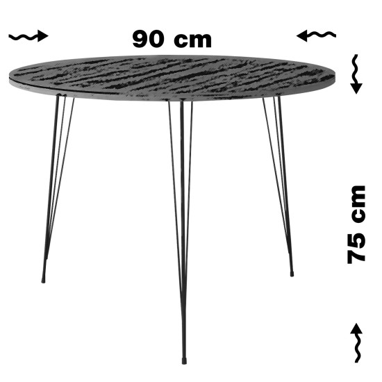 Table Sandalf - Caucasian Oak Caucasian Oak Hanah Home Table Sandalf - Caucasian Oak Caucasian Oak