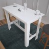 Dining Table Barra - Shiny White White