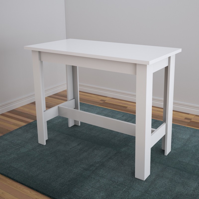 Dining Table Barra - Shiny White White