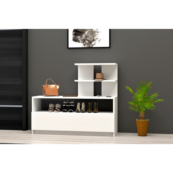Shoe Cabinet Airy - White White Shoe Cabinet Airy - White White
