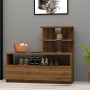 Shoe Cabinet Airy - Walnut Brown