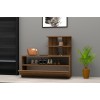 Shoe Cabinet Airy - Walnut Brown