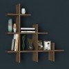 Hanah Home Wall Shelf Juke - Walnut Walnut