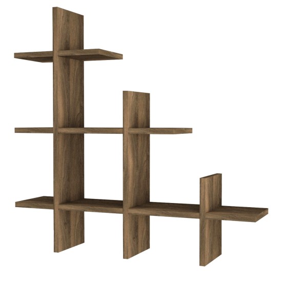 Wall Shelf Juke - Walnut Walnut Hanah Home Wall Shelf Juke - Walnut Walnut