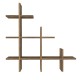 Wall Shelf Juke - Walnut Walnut Hanah Home Wall Shelf Juke - Walnut Walnut