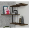 Hanah Home Wall Shelf Frisbi Walnut
Black