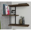 Hanah Home Wall Shelf Frisbi Walnut
Black