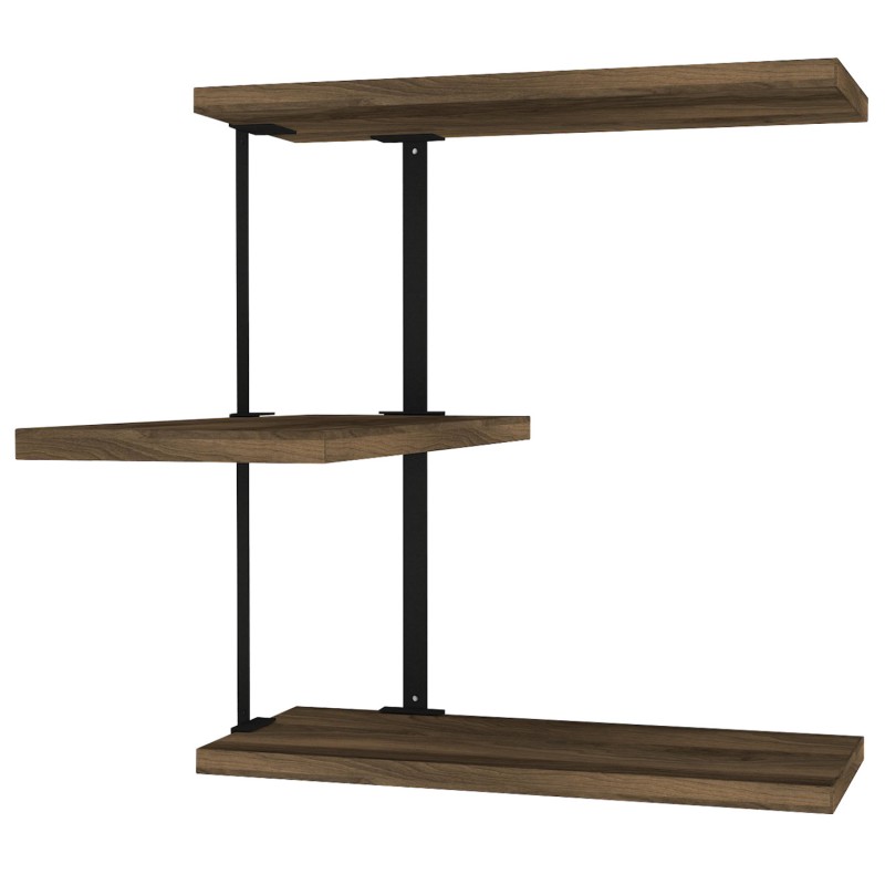 Hanah Home Wall Shelf Frisbi Walnut
Black