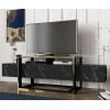 TV Stand Bianco Black
Gold