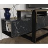 TV Stand Bianco Black
Gold