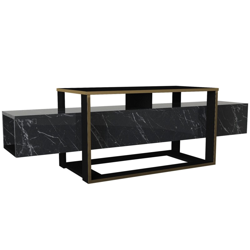 TV Stand Bianco Black
Gold
