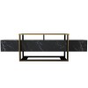 TV Stand Bianco Black
Gold