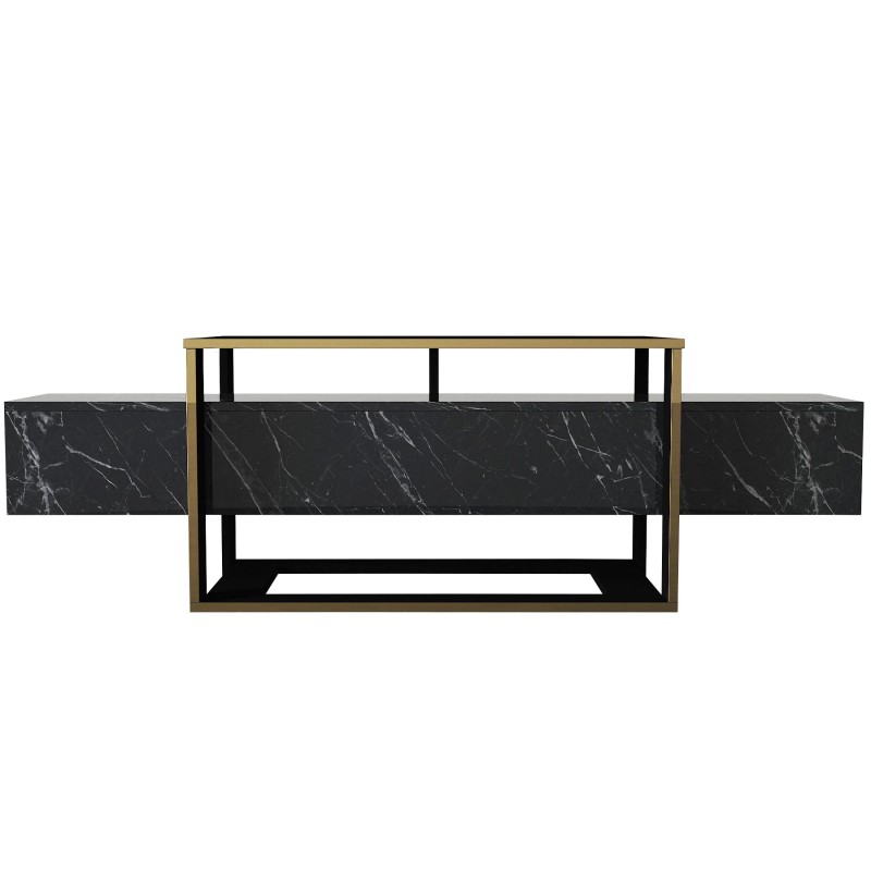 TV Stand Bianco Black
Gold
